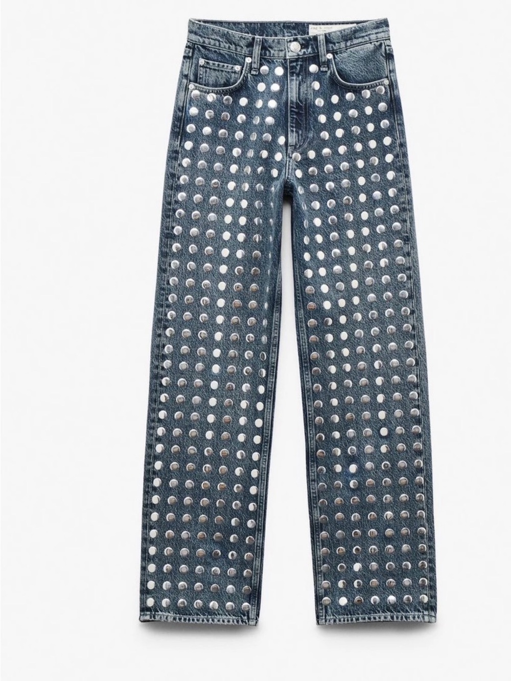 Shea Relaxed Straight Jeans
Lightweight Rigid in Studded Kingston